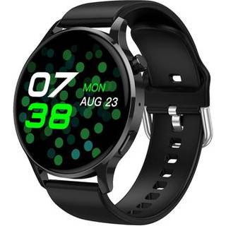 Watch3 pro 1,3 AMOLED Smart Watch med metalæske Bluetooth-opkald til kvinder Sundhedsarmbånd med pulsmåling - sort