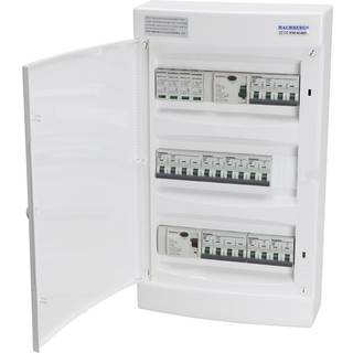 Færdigmonteret gruppetavle – 2x16A 3P+N + 1x10A 3P+N + 5x 10A 1P+N + Transient