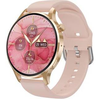 Watch3 pro 1,3 AMOLED Smart Watch med metalæske Bluetooth-opkald til kvinder Sundhedsarmbånd med pulsmåling - guld