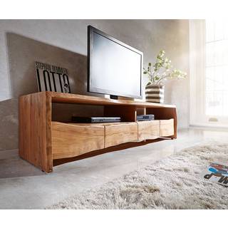 Lowboard Live-Edge 190 cm Akazie Natur 4 Schübe 2 Fächer