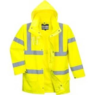 Hi-Vis 5-i-1 jakke - Gul (Størrelse: M)