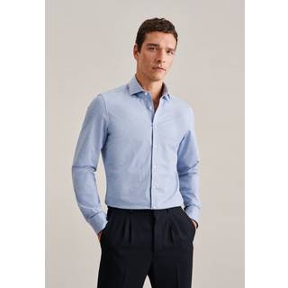 Seidensticker Herren Hemd blau meliert Slim Fit