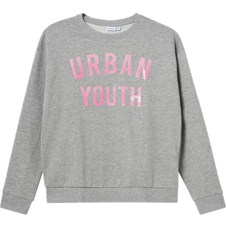 Name It Grey Melange Boxy Sweatshirt