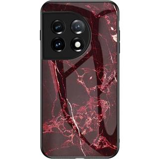 SKALO OnePlus 11 5G Marmor hærdet glas TPU Cover - #5