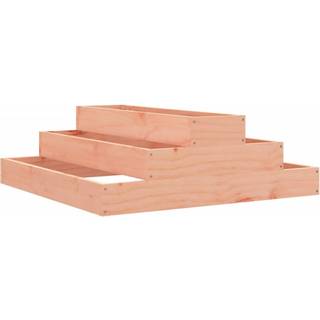 Plantekasse Massivt - Douglasgran naturlig / 80 x 80 x 27 cm