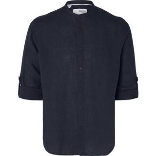 SLHREGKYLIAN-LINEN SHIRT LS BAND B