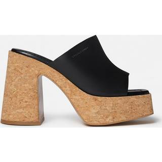 Stella McCartney Skyla faux leather platform mules - black - EU 40.5