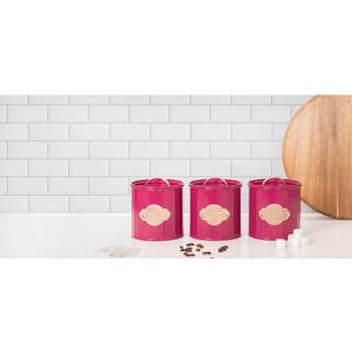 Kitchencraft Kitchencraft Burgundy 3 Pieces Storage Canisters