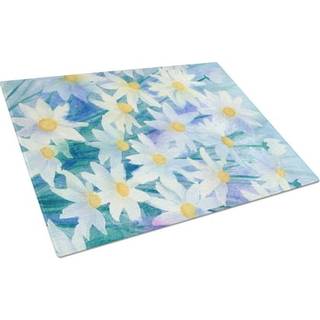 Caroline's Treasures IBD0255LCB Lys og luftige tusindfryd Glasskærebord Stort dekorativt tempereret glasskæreskæring og serveringsplade Stor i st