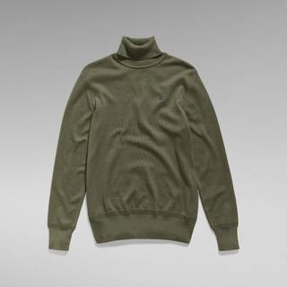 Core Turtle Knitted Sweater - Green - Men