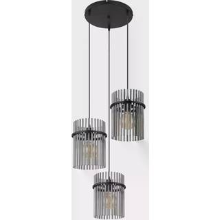 Gorley pendel, Ø 47 cm, røggrå, 3-lys, glas