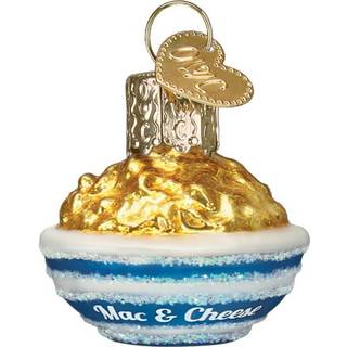 Old World Christmas Gumdrops Mini Mac & Cheese Glass Bl?st ornament til juletr?