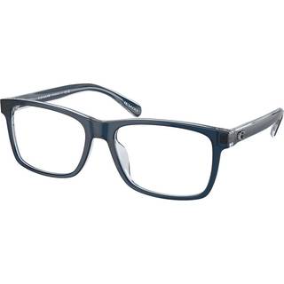 Coach HC6213U Asian Fit 5757 57 Briller Mænd Blue - Transparent Dark Blue - 57mm