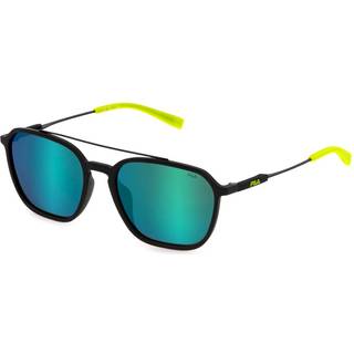 Fila Mand SFI524 U28Z Solbriller Injiceret Sort Grå Geometrisk Spejl