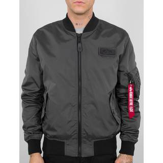 Jacket Alpha Industries MA-1 TTC Two Tone Contrast Grey/ Black XL - Black - XL