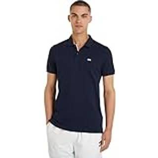 Tommy Jeans - Tjm Slim Placket Pol - T-shirts til mænd - Dark Night Navy - L