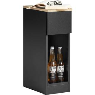 SoBuy Moderne sidebord med opbevaring, sort FBT111-SCH