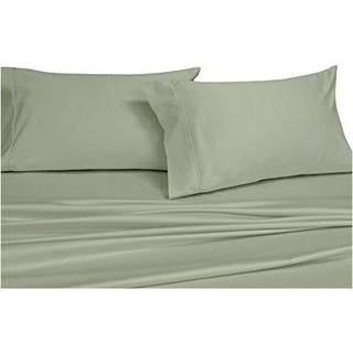 Royal Hotel Bedding Solid Sage 250-Thread-Count 4pc King Bed Sheet Set 100-Precent Cotton Superior Percale Weave Crispy Soft Deep Pocket 100% Cot