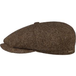 Stetson Men's Hatteras Wool Herringbone Brown, L