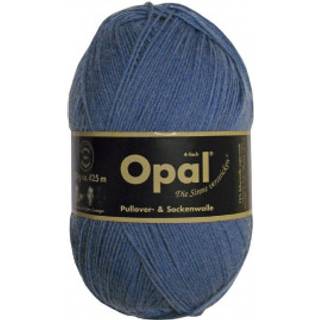 Opal Uni 4-trådet garn 5195 Jeansblå Indhold: 75% Ren ny uld, 25% Polyamid Vægt/længde: 100 g = ca. 425 meter Anbefalede pinde: 2,5 mm Strikkefasthed: 10 x 10 cm = 30 m x 42 p Kan vaskes i vaskemaskine, uldvask max 40°C / Tørres fladt.