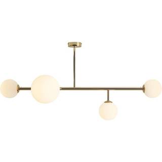 Loftlampe Dione, 4 lyskilder, guld