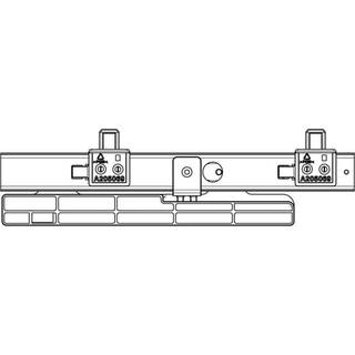 Electrolux ledendespor, samling, venstre, L=250mm 140200009029