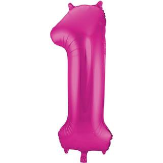 Folienballon Zahl 1 Pink