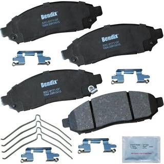Bendix Priority1 CFC1094 Keramiske frontbremseklodser til udvalgte modeller Chevrolet City Express Nissan Frontier Leaf NV200 Pathfinder Xterra S