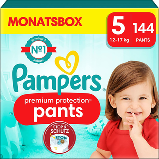 Pampers Premium Protection Pants str. 5 (12-17 kg) månedsboks