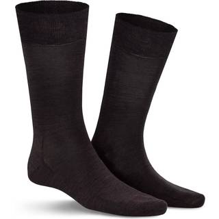 KUNERT Men Herren Socken braun Merinowolle unifarben