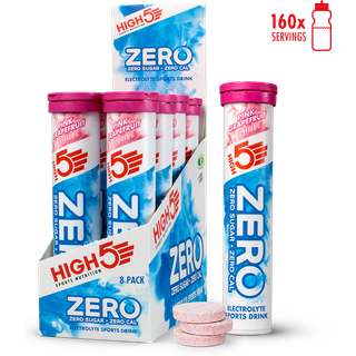 High5 Zero Pink Grapefruit - 8x20 Tabs - Elektrolyttabletter til sport, Unisex