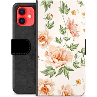 iPhone 12 mini Premium Flip Cover med Pung - Floral