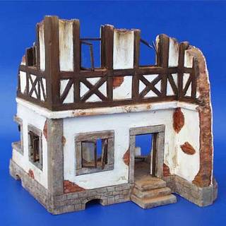 Deutsches Fachwerkhaus-Ruine