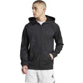 Game and Go Small Logo Training Full-Zip Hoodie - Black