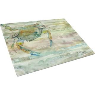 Caroline's Treasures SC2013LCB Blue Crab Sunset Glass Cutting Board Stor dekorativt tempereret glas K?kkensk?ring og serveringsplade Stor i stor