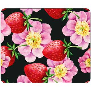 OTM Essentials Artist Series Fabric Mouse Pad Strawberry Flowers Florals & Nature