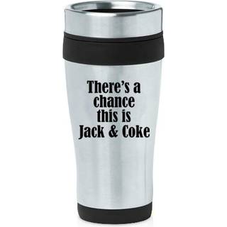 MIP Brand 16 Oz Isoleret rustfrit stål rejse krus Der er en chance for, at dette er Jack & Coke (sort)