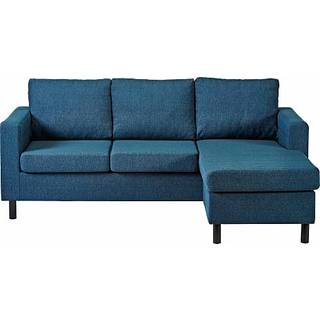 Oslo vendbar sofa med chaiselong - petrol