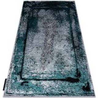 Tæppe DE LUXE moderne 624 Ramme - Strukturelle grå / grøn 120x170 cm