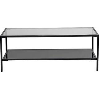 Luna sofabord glas og metal - sort