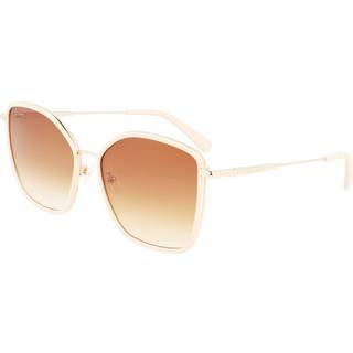 LONGCHAMP Kvinde LO685S 771 Solbriller Metal Guld Brun Firkantet Normal Fotokromatisk
