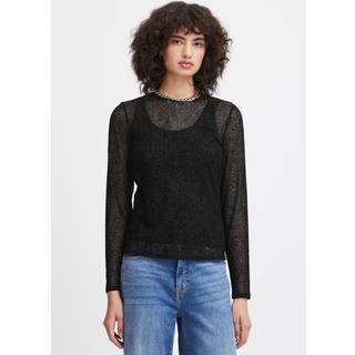 Ichi IHJALANI T-shirt - Sort - Str S - Damer