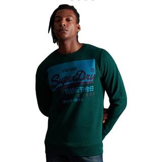 Superdry Vintage Logo sweatshirt med rund hals, fremstillet i økologisk b