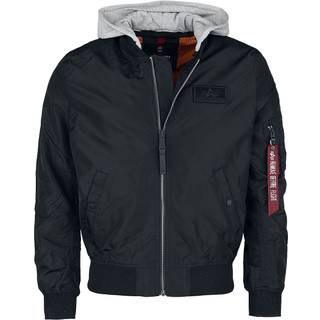Jakke Alpha Industries MA-1 TT Hood BP Reflective Jacket Black S - Black - S