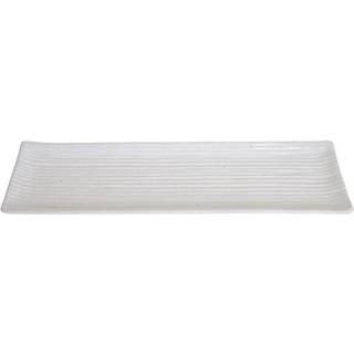 Hvidt fad eller sushi tallerken 33,5 x 10,5 cm