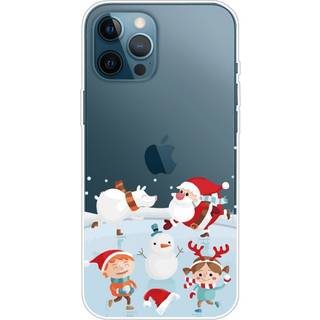 iPhone 14 Pro Fleksibel Plastik Jule Bagside Cover - Sneboldkamp