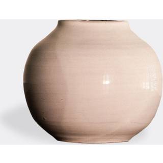 Basis Vases - 'Terracotta' round vase, white in White glazed earthenware