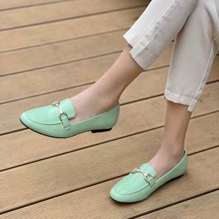 Silia dame Loafers 77-327 - Green - 38