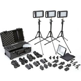 Litepanels Lykos+ BiColor Flight Kit with Battery Bundle