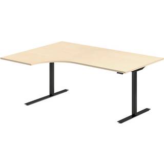 Hæve-sænkebord DNA, Birk 1800x1200 mm Venstre 2-ben/Sort